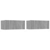 4-tlg. TV-Schrank-Set Grau Sonoma Holzwerkstoff [3114340] Bild 5
