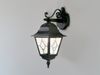 Außenleuchte, Wandlampe, ALU-Druckguss, Glas, Schwarz Bild 3