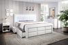 Aspen Boxspringbett mit Schubladen, LED-Beleuchtung, Kunstleder, 180 x 200 cm, Matratze H3/H4, Weiß Bild 3