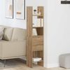 vidaXL Bücherregal Artisan-Eiche 40 x 35 x 180 cm Holzwerkstoff 875440 Bild 4