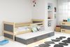 BMS Kinderbett Rico Kiefer Graphit mit Bettkasten und 2 Matratzen Bild 2
