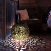 2x LED Solarleuchte, Kugel silber, orientalisch, D 18,5 cm Bild 4