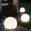 5x LED Solarleuchte, Kugel weiß, DM 15 cm, H42,5 cm Bild 4