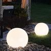 5x LED Solarleuchte, Kugel weiß, DM 15 cm, H42,5 cm Bild 3