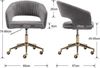 WAHSON OFFICE CHAIRS Bürostuhl aus Chenille, ergonomisch Drehstuhl mit Rollen Bild 4