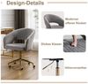 WAHSON OFFICE CHAIRS Bürostuhl aus Chenille, ergonomisch Drehstuhl mit Rollen Bild 3