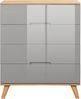 andas Kommode Lund Schlafzimmerschrank Wäscheschrank mit hochglänzenden Fronten, Schlafzimmerkommode Bestseller im skandinavischem Design Bild 2