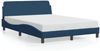 vidaXL Bettgestell mit Kopfteil "Dover" Blau 120x200 cm Stoff 373151 Bild 2