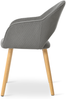 GOEURVANT 1316 Esszimmerstühle 4er-Set, Cord - Grau Bild 4