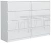 Raumhirsch Furniture Kommode, Sideboard, Kommode für das Schlafzimmer - Wohnzimmer (Maße: 120 × 39 × 101,5 cm, 8 Schubladen, Rollenschienen), viele Farbvarianten - Hochwertig & stabil Bild 2