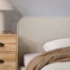 IDIMEX Polsterbett MARINI, Bett 90x200 cm mit Lattenrost Einzelbett mit Kopfteil Stoffbezug Beige Bild 3