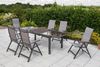 MERXX Garten-Essgruppe »Trivero«, (Set, 7-tlg, 5-fach verstellbare Rückenlehne, Gepadded), Ausziehtisch: LxB: 140-200 x 90 cm Bild 2