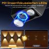 Quntis LED Solarleuchte 2/4/8 Stück Solarleuchte Warmweiß/Bunt, Gartenleuchten für außen, Außenbeleuchtung, LED wechselbar, RGBW /Warmweiß, Kaltweiß, Neutralweiß, Solar Wandleuchte mit 13 Beleuchtungsmodi – Oben und Unten beleuchtet Bild 2