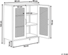 Schrank WAKATIPU Metall Hellbeige Bild 2