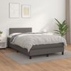 vidaXL Boxspringbett mit Matratze Grau 120x190 cm Kunstleder 3269817 Bild 3