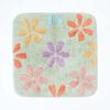 Homescapes Badematte Rutschfeste Duschmatte mit Blumenmuster 100% Baumwolle, mehrfarbig, Höhe 20 mm, 50x50 cm Bild 4