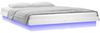 vidaXL Massivholzbett mit LEDs Weiß 180x200 cm 819988 Bild 4