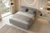 Boxspringbett Aurelio - Boucle-Stoff - grau - 160x200 cm Bild 5