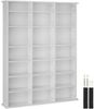 tectake CD-Regal Medienregal Stevie in Holzoptik 105,5x19x136,5cm, Sammlerset 1-tlg, höhenverstellbare und herausnehmbare Zwischenböden Bild 4