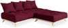 KARUP DESIGN SENZA Futonsofa inkl. 4 Kissen Gestell Natur Matratze Bordeaux Bild 4
