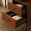 IDIMEX Schreibtisch PIERO, Homeoffice Tisch aus Massivholz mit Stauraum Kastanie Finish Bild 4