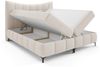 Boxspringbett Schlafzimmerbett CHARLES PREMIUM 120x200cm Stoff Freya Sky Bild 2