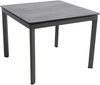 ALUTAPO Gartentisch 95x95, Gestell: Aluminium Iron Grey, Tischplatte: anthrazit Bild 1