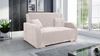 Wohnero24 Lirena 2 Schlafsofa 136x95 cm mit Bettfunktion 113x195 cm – 2-Sitzer Cord Sofa ausziehbar mit Bettkasten, kleines Schlafsofa für Wohnzimmer - Creme Bild 2