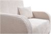 Wohnero24 Lirena 2 Schlafsofa 136x95 cm mit Bettfunktion 113x195 cm – 2-Sitzer Cord Sofa ausziehbar mit Bettkasten, kleines Schlafsofa für Wohnzimmer - Creme Bild 5