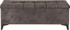 Stella Trading OREGON Sitzbank mit Stauraum und gepolstertem Deckel, Espresso - Geräumige Sitztruhe für Boxspringbetten im Schlafzimmer - 139 x 58 x 50 cm (B/H/T) Bild 2