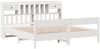 vidaXL Massivholzbett mit Regal ohne Matratze Weiß 180x200 cm Kiefer 3323018 Bild 3