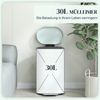 HOMCOM Mülltrennsystem 30L Treteimer mit Deckel Fußpedal herausnehmbarem Inneneimer, für Wohnzimmer, Büro, Grün, 36,5 x 31,2 x 60,8 cm Bild 4