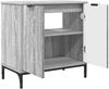 vidaXL Badezimmermöbel Set mit Regal 3 pcs Grau Sonoma Holzwerkstoff 3393109 Bild 5