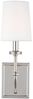Elstead LED Wandleuchte Felixstowe chrom Schirm weiß Bild 2