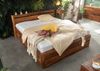 Bett mit Schublade Sheesham 180x200x90 walnuss gewachst TORONTO #254 Bild 3