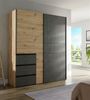 Schwebetürenschrank >Zorana< in Artisan Eiche - 200.1x200.5x61.2cm (BxHxT) Bild 2