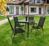 VCM Gartenmöbel-Set 140S 918153 Schwarz H. 105 x B. 140 x T. 80 cm Bild 4