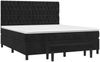 vidaXL Boxspringbett mit Matratze Schwarz 180x200 cm Samt 3138039 Bild 3