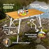 Arebos Campingtisch 120x70 cm Reisetisch faltbar, klappbar für Camping, Picknick & Balkon, Belastbarkeit: 30 kg Bild 3