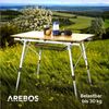 Arebos Campingtisch 120x70 cm Reisetisch faltbar, klappbar für Camping, Picknick & Balkon, Belastbarkeit: 30 kg Bild 4