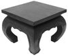 Oriental Galerie Opiumtisch Nachttisch Opium Hocker Bestelltisch 25x25 cm Couchtisch Wohnzimmertisch Dekoration Akazien Massiv Holz Schwarz Bild 2