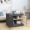 Couchtisch Grau 71 x 49 x 55 cm Massivholz Kiefer [820928] Bild 3
