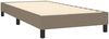vidaXL Polsterbett, Stoff, 25,0 cm, Taupe, 100x200 cm, mit Lattenrost, Schwarz Bild 4