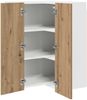 vidaXL Hängeschrank Artisan-Eiche und Weiß 57 x 57 x 80 cm 884297 Bild 5