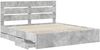 vidaXL Bettrahmen mit Kopfteil Beton Grau 200 x 200 cm Ingenieurs Holz 3411810 Bild 5