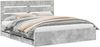 vidaXL Bettrahmen mit Kopfteil Beton Grau 200 x 200 cm Ingenieurs Holz 3411810 Bild 2