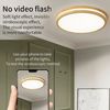 style home Deckenleuchte Holz LED Deckenlampe, dimmbar mit Fernbedienung, 96W, LED fest integriert, Warmweiß bis kaltweiß, Geeignet für Küche, Büro, Wohnzimmer, Schlafzimmer Bild 3