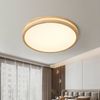 style home Deckenleuchte Holz LED Deckenlampe, dimmbar mit Fernbedienung, 96W, LED fest integriert, Warmweiß bis kaltweiß, Geeignet für Küche, Büro, Wohnzimmer, Schlafzimmer Bild 5