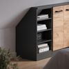 Küchenschrank für Dachschrägen R-Line Anthrazit 40 cm mit 4 Fächern Vicco Bild 5
