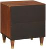 vidaXL Nachttisch Braun 40 x 33,5 x 46 cm Massivholz Akazie 4018876 Bild 5